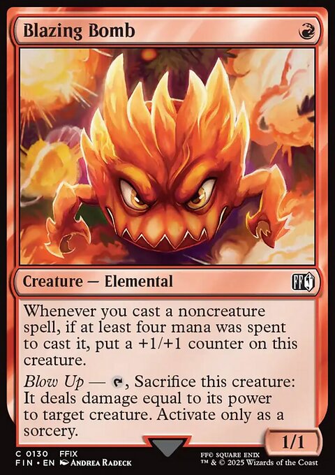 Blazing Bomb, Final Fantasy #130, Magic: The Gathering card