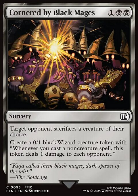 Cornered by Black Mages, Final Fantasy #93, Magic: The Gathering card