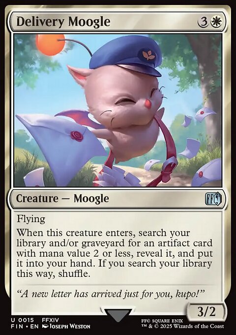 Delivery Moogle, Final Fantasy #15, Magic: The Gathering card