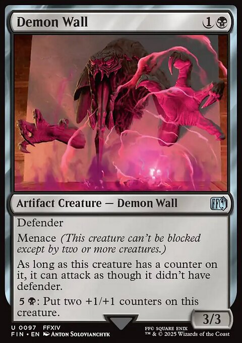 Demon Wall, Final Fantasy #97, Magic: The Gathering card