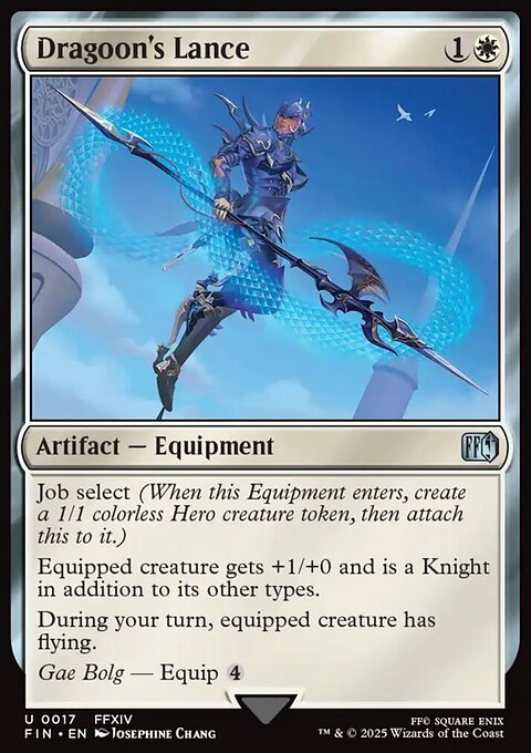 Dragoon's Lance, Final Fantasy #17, Magic: The Gathering card