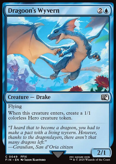 Dragoon's Wyvern, Final Fantasy #49, Magic: The Gathering card