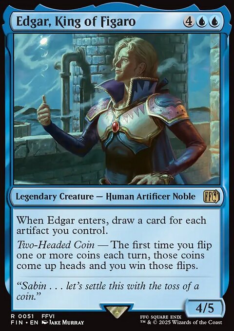 Edgar, King of Figaro, Final Fantasy #51, Magic: The Gathering card
