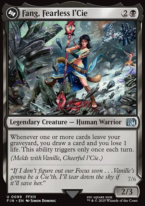 Fang, Fearless l'Cie // Ragnarok, Divine Deliverance, Final Fantasy #99, Magic: The Gathering card