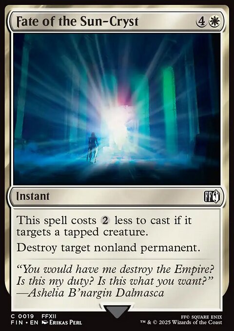 Fate of the Sun-Cryst, Final Fantasy #19, Magic: The Gathering card