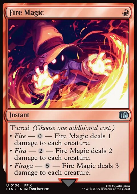 Fire Magic, Final Fantasy #136, Magic: The Gathering card
