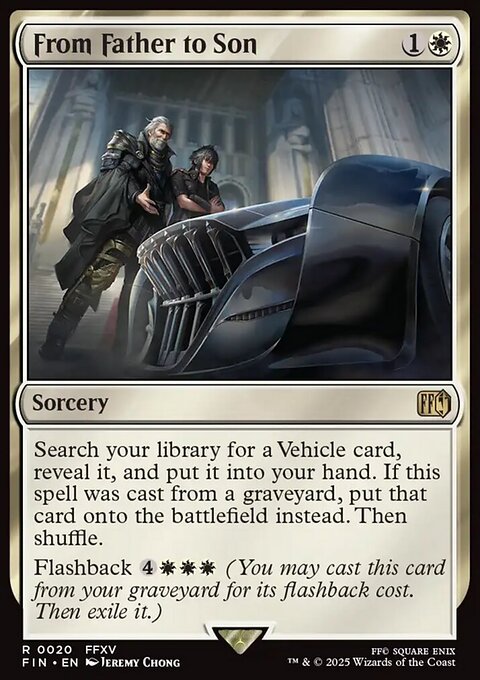 From Father to Son, Final Fantasy #20, Magic: The Gathering card