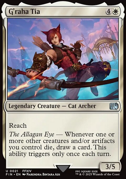 G'raha Tia, Final Fantasy #21, Magic: The Gathering card