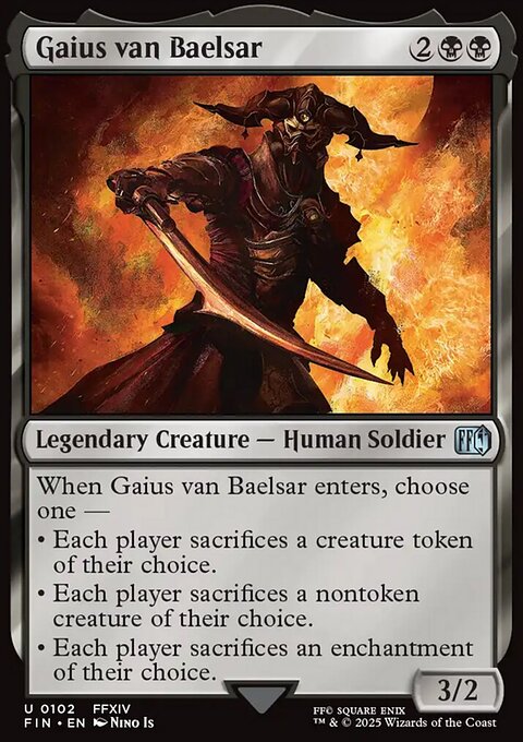 Gaius van Baelsar, Final Fantasy #102, Magic: The Gathering card