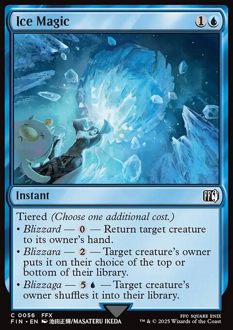 Ice Magic, Final Fantasy #56, Magic: The Gathering card