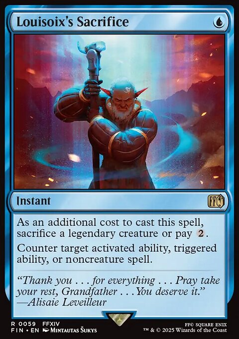 Louisoix's Sacrifice, Final Fantasy #59, Magic: The Gathering card