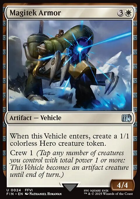 Magitek Armor, Final Fantasy #24, Magic: The Gathering card