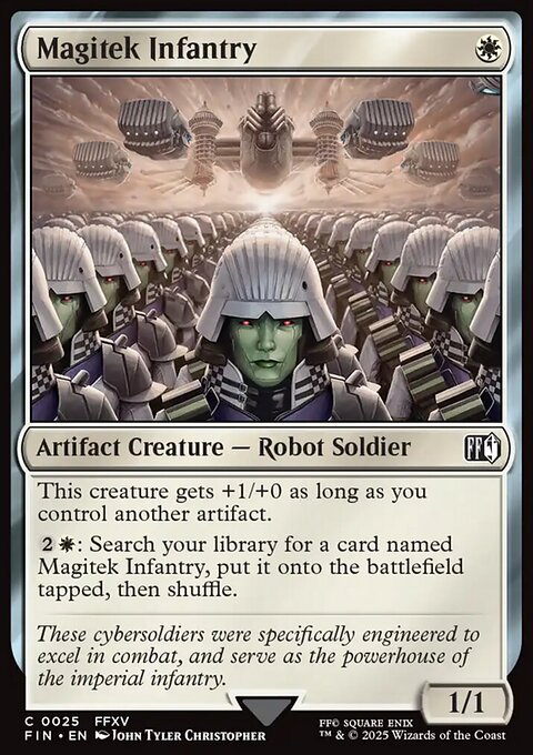 Magitek Infantry, Final Fantasy #25, Magic: The Gathering card