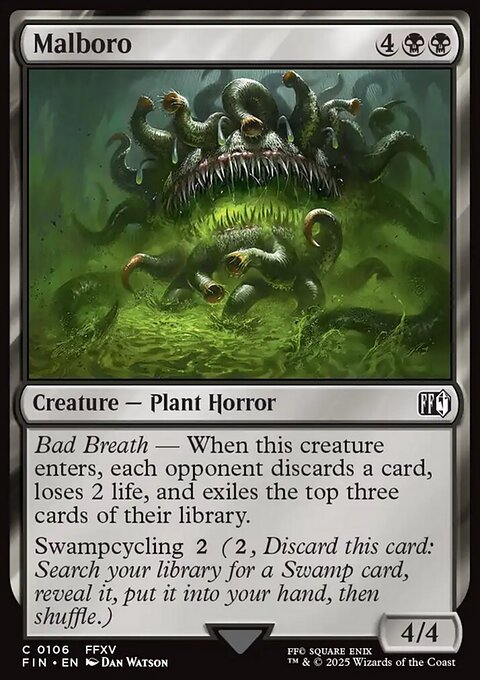 Malboro, Final Fantasy #106, Magic: The Gathering card