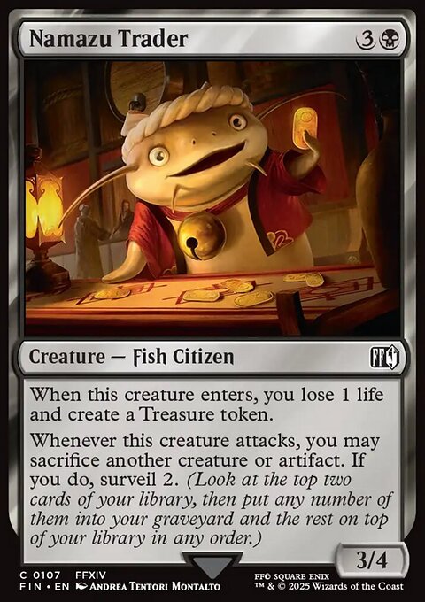Namazu Trader, Final Fantasy #107, Magic: The Gathering card