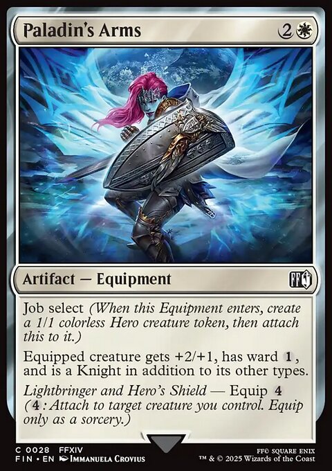 Paladin's Arms, Final Fantasy #28, Magic: The Gathering card
