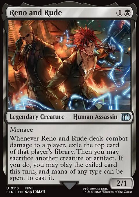 Reno and Rude, Final Fantasy #113, Magic: The Gathering card