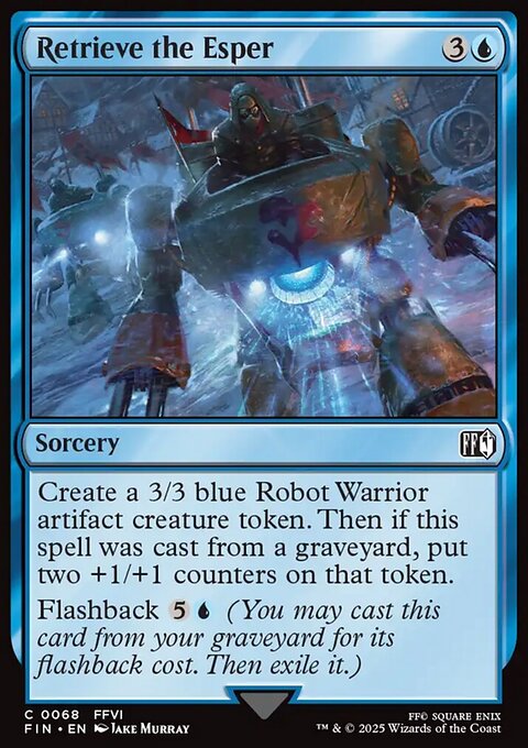 Retrieve the Esper, Final Fantasy #68, Magic: The Gathering card
