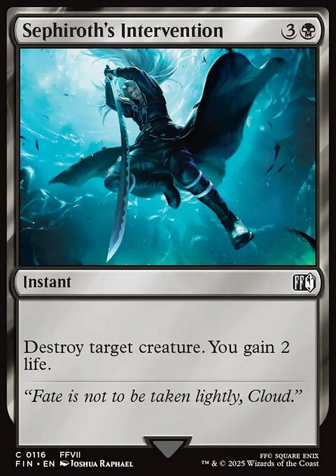 Sephiroth's Intervention, Final Fantasy #116, Magic: The Gathering card