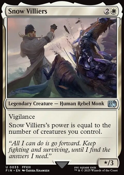 Snow Villiers, Final Fantasy #33, Magic: The Gathering card