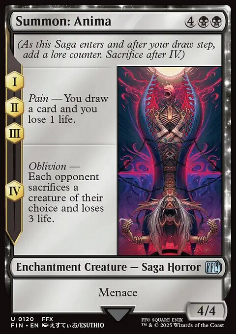 Summon: Anima, Final Fantasy #120, Magic: The Gathering card