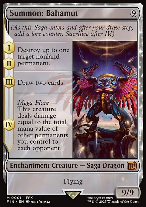 Summon: Bahamut, Final Fantasy #1, Magic: The Gathering card