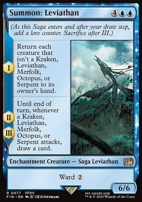Summon: Leviathan, Final Fantasy #77, Magic: The Gathering card