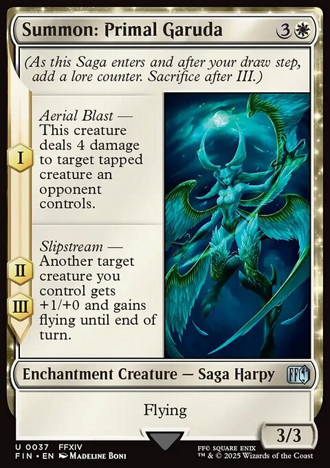 Summon: Primal Garuda, Final Fantasy #37, Magic: The Gathering card