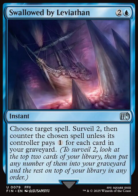 Swallowed by Leviathan, Final Fantasy #79, Magic: The Gathering card