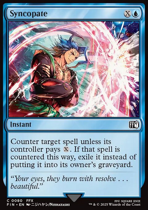 Syncopate, Final Fantasy #80, Magic: The Gathering card
