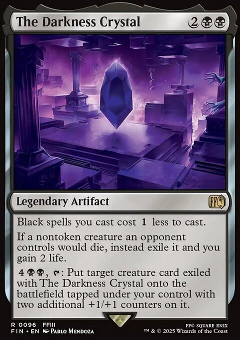 The Darkness Crystal, Final Fantasy #96, Magic: The Gathering card