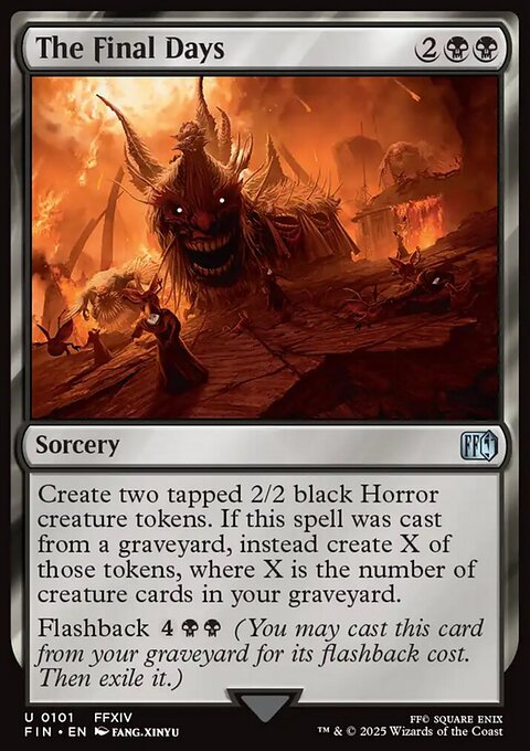 The Final Days, Final Fantasy #101, Magic: The Gathering card