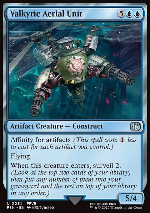 Valkyrie Aerial Unit, Final Fantasy #84, Magic: The Gathering card