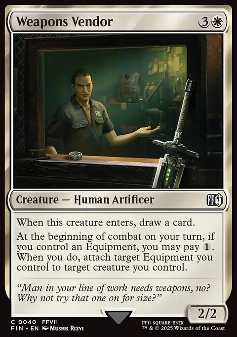 Weapons Vendor, Final Fantasy #40, Magic: The Gathering card