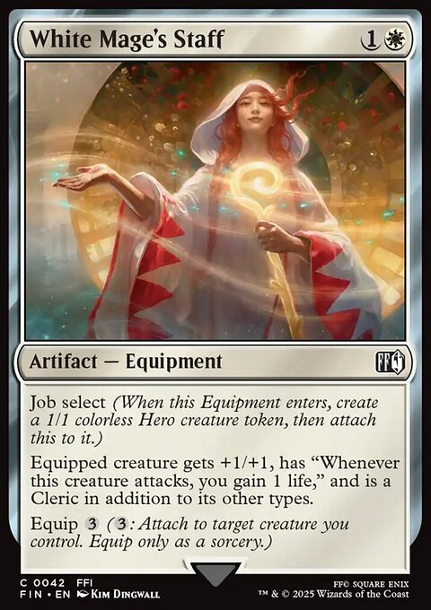 White Mage's Staff, Final Fantasy #42, Magic: The Gathering card