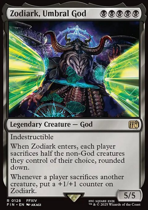Zodiark, Umbral God, Final Fantasy #128, Magic: The Gathering card
