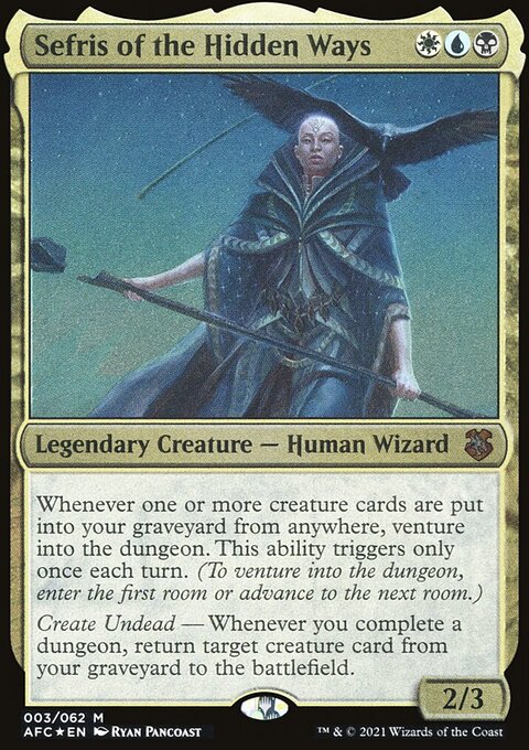 Sefris of the Hidden Ways, Forgotten Realms Commander Display Commanders #3, Magic: The Gathering card