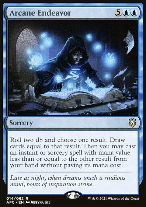 Arcane Endeavor, Forgotten Realms Commander #14, Magic: The Gathering card