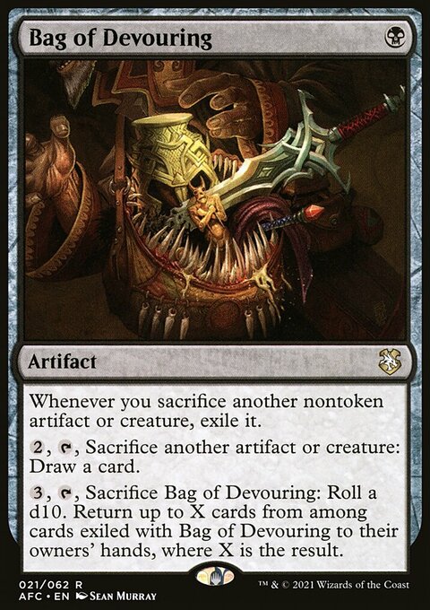 Bag of Devouring, Forgotten Realms Commander #21, Magic: The Gathering card