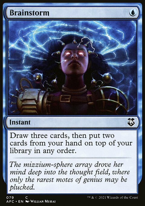 Brainstorm, Forgotten Realms Commander #79, Magic: The Gathering card
