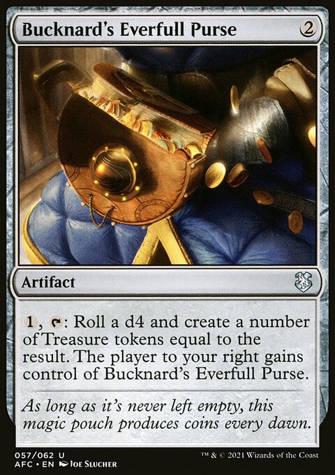Bucknard's Everfull Purse, Forgotten Realms Commander #57, Magic: The Gathering card