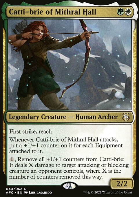 Catti-brie of Mithral Hall, Forgotten Realms Commander #44, Magic: The Gathering card