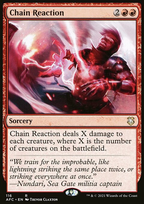 Chain Reaction, Forgotten Realms Commander #116, Magic: The Gathering card