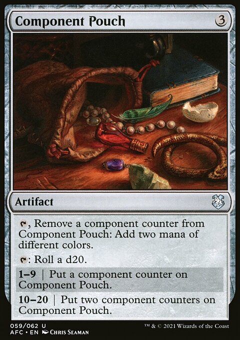 Component Pouch, Forgotten Realms Commander #59, Magic: The Gathering card