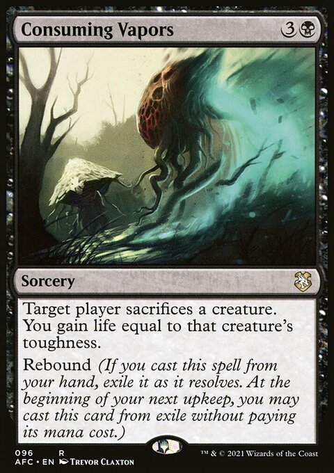 Consuming Vapors, Forgotten Realms Commander #96, Magic: The Gathering card