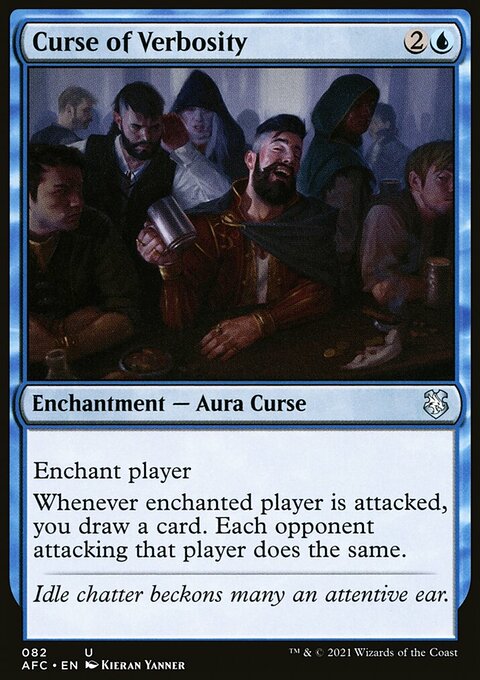 Curse of Verbosity, Forgotten Realms Commander #82, Magic: The Gathering card