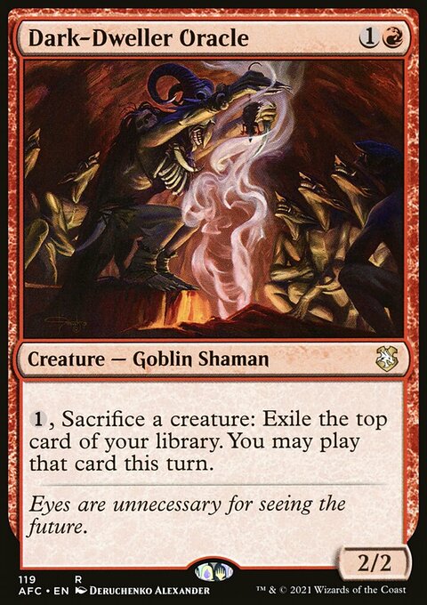 Dark-Dweller Oracle, Forgotten Realms Commander #119, Magic: The Gathering card