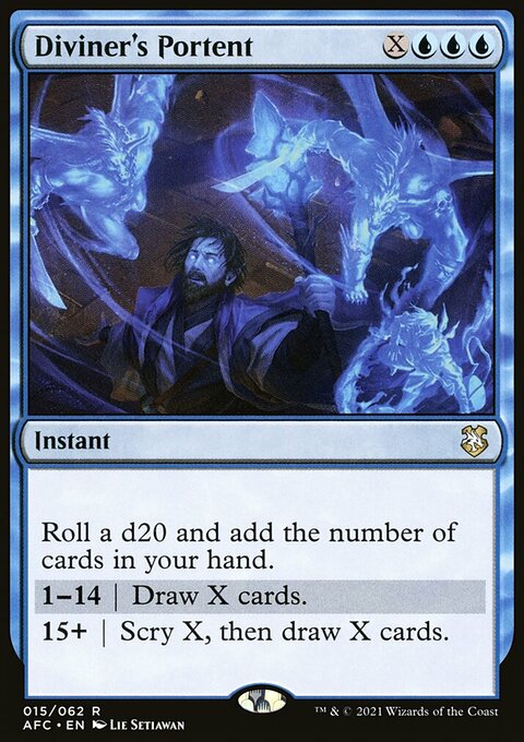 Diviner's Portent, Forgotten Realms Commander #15, Magic: The Gathering card