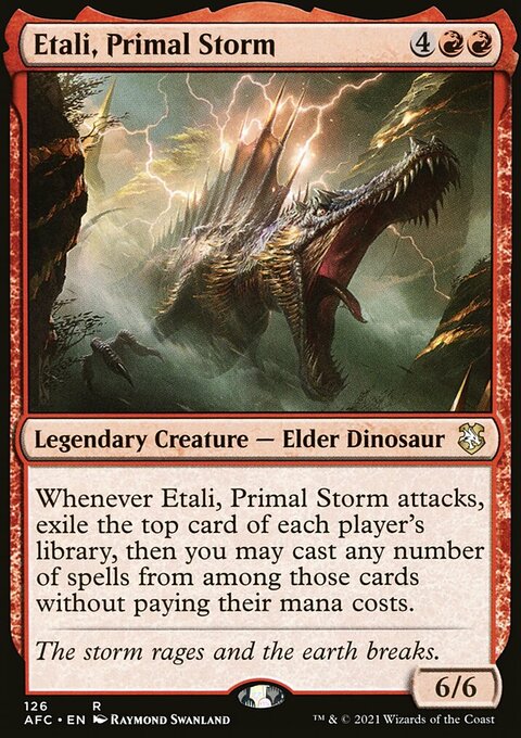 Etali, Primal Storm, Forgotten Realms Commander #126, Magic: The Gathering card