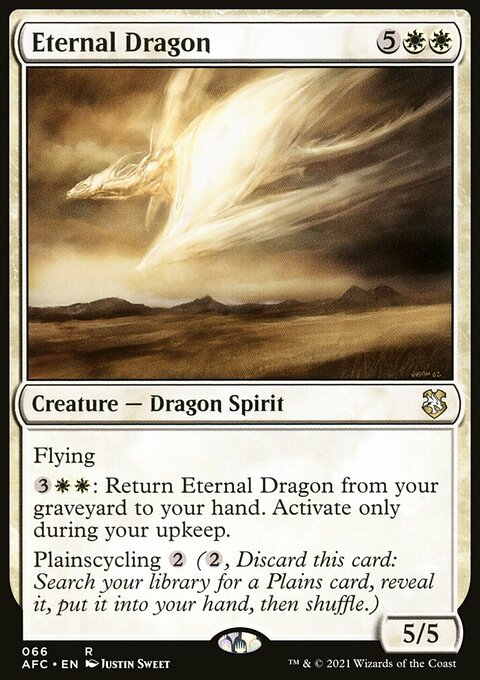 Eternal Dragon, Forgotten Realms Commander #66, Magic: The Gathering card